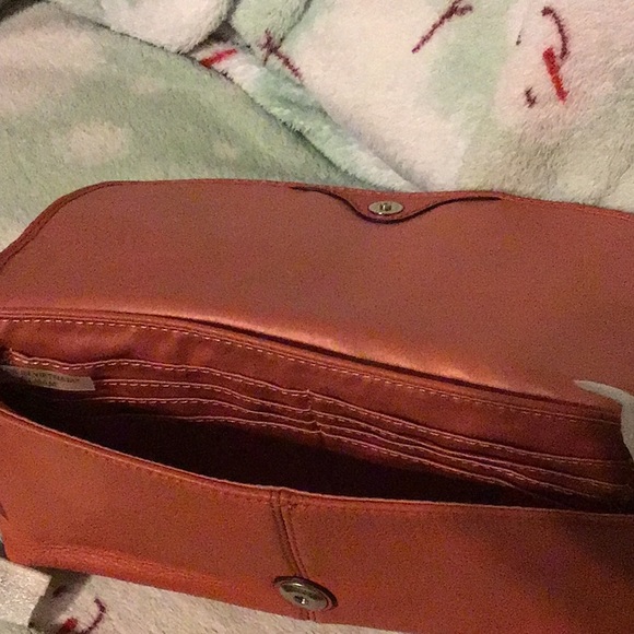 Coach Park Leather Large Flap Wristlet - Picture 4 of 6